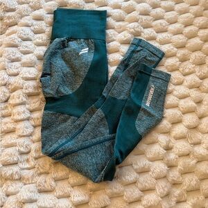 High-Waist Seamless Leggings in Teal